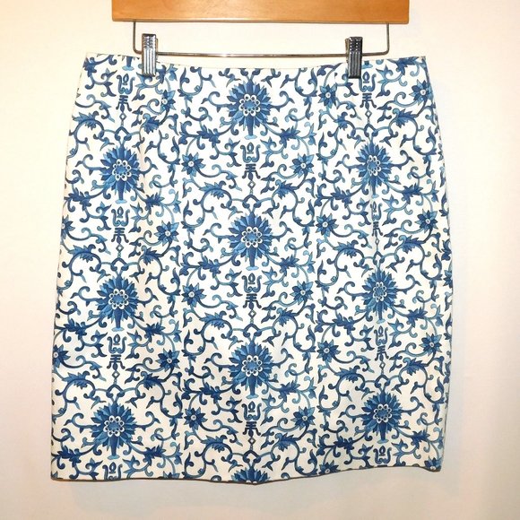 Lauren Ralph Lauren Dresses & Skirts - Lauren Ralph Lauren Skirt Size 12 Blue & White Pattern